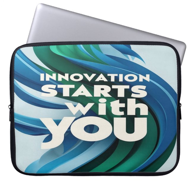 Innovation beginnt mit der Option 2 Laptopschutzhülle (Vorderseite)