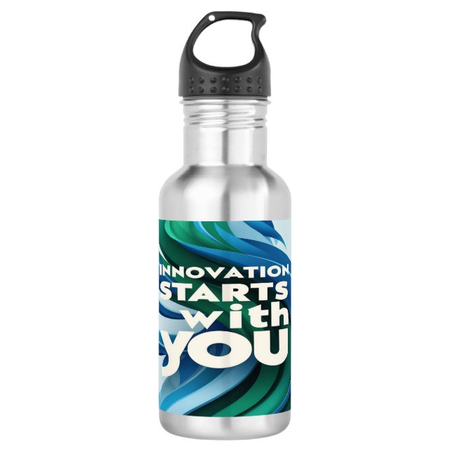 Innovation beginnt mit dir 2 Wasserflasche (Vorderseite)