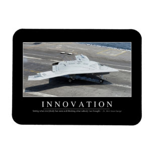 Innovation: Inspirierend Zitat 1 Magnet