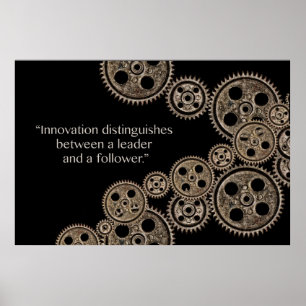 Innovation unterscheidet Poster