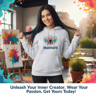 Innovative Glühbirnen-Farbklecks-Kunst Hoodie