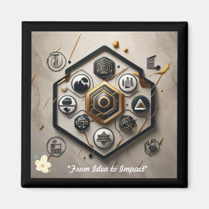 "Innovative künstlerische Visionen" Magnet