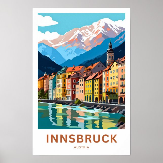 Innsbruck Austria Travel Print Poster (Vorne)