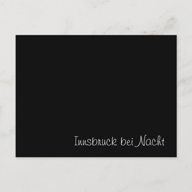 "Innsbruck bei Nacht" lustige Karte (Vorderseite)