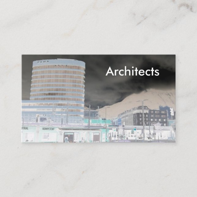 Innsbruck Fotografy Architecture Business Card Visitenkarte (Vorderseite)