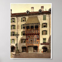 Innsbruck, Goldener Porch, Tirol, Österreich-Ungar