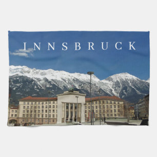 Innsbruck Liberation Memorial view Teetuch Geschirrtuch