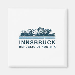 Innsbruck Österreich Berge Österreich Skifahren Vi Magnet
