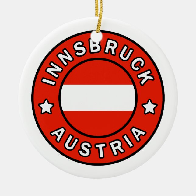 Innsbruck Österreich Keramik Ornament (Vorne)