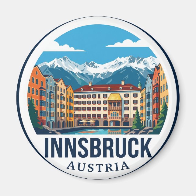 Innsbruck Österreich Magnet (Vorne)