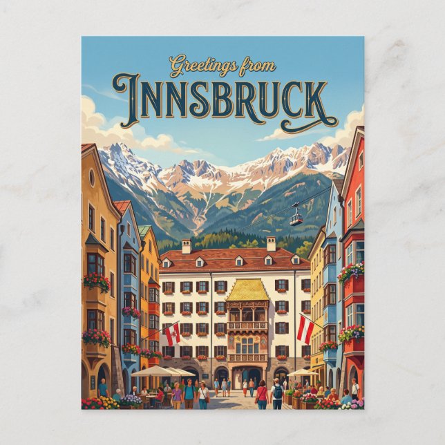 Innsbruck Österreich Postkarte (Vorderseite)