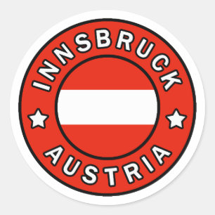 Innsbruck Österreich Runder Aufkleber