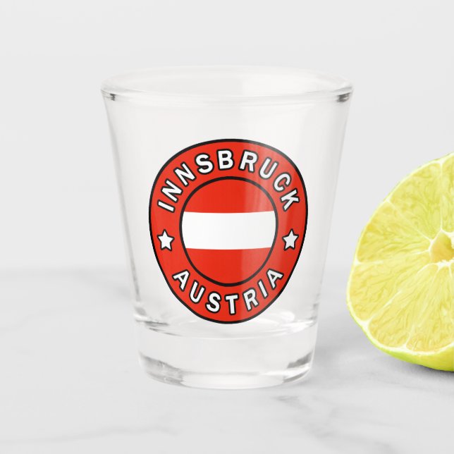 Innsbruck Österreich Schnapsglas (Vorderseite)