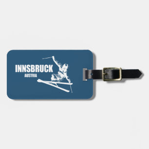 Innsbruck Österreich Skifahrer Gepäckanhänger