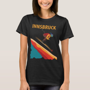 Innsbruck Österreich Skigebiet Retro-Reise-T-Shirt T-Shirt