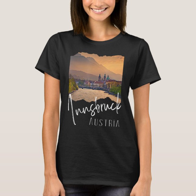 Innsbruck Österreich T-Shirt (Vorderseite)