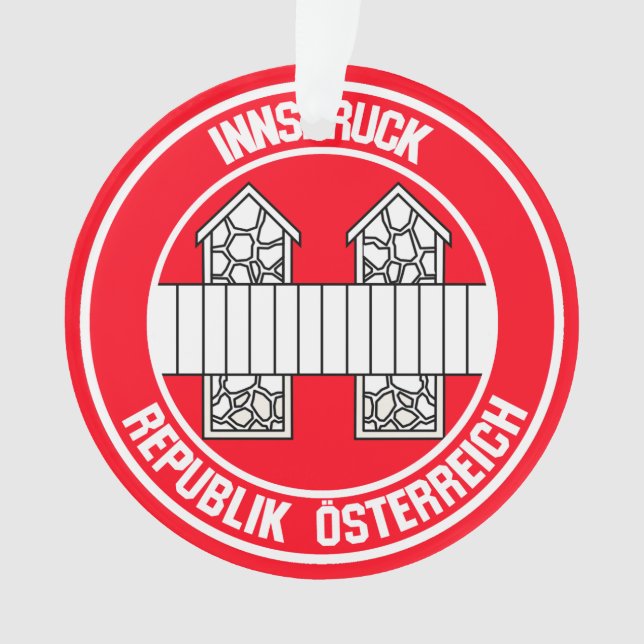 Innsbruck RundEmblem Ornament (Vorderseite)