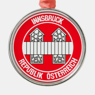 Innsbruck RundEmblem Ornament Aus Metall