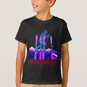 Innsbruck Skifahren & Snowboarden Retro 90er T-Shirt