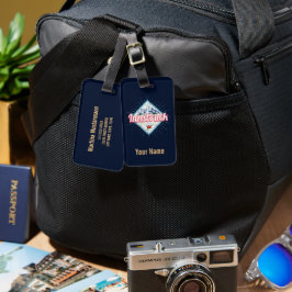 Innsbruck Tirol Österreich Retro Alpen Vintag Gepäckanhänger