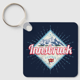 Innsbruck Tirol Österreich Retro Alpen Vintage Schlüsselanhänger