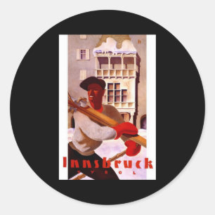 Innsbruck Tirol Österreich Runder Aufkleber