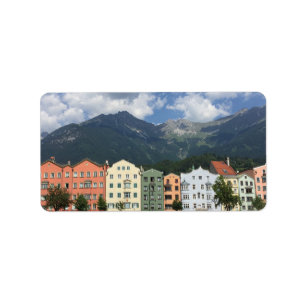 Innsbrucker Österreichs Stadt in Tirol Adressaufkleber