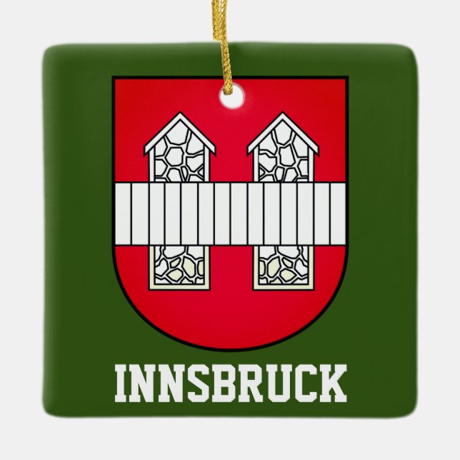 Innsbrucker Wappen - ÖSTERREICH Keramikornament (Vorderseite)