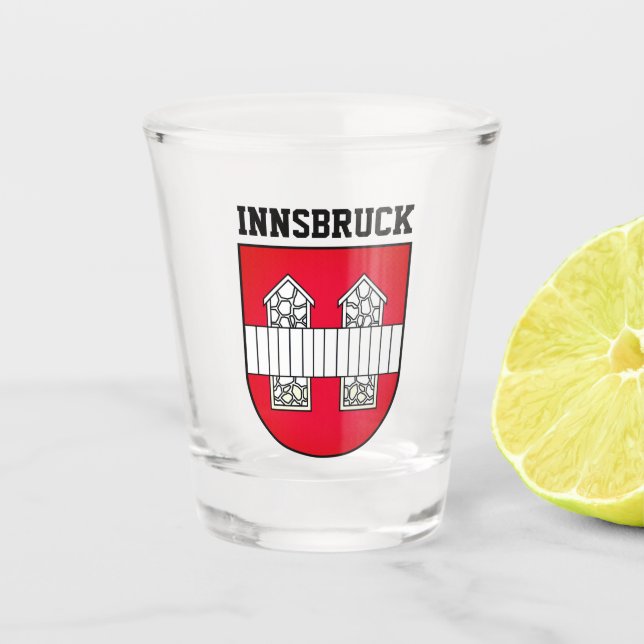 Innsbrucker Wappen - ÖSTERREICH Schnapsglas (Vorderseite)