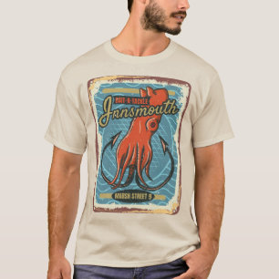 Innsmouth Bait und Tackle Fischen Lovecraft T-Shirt