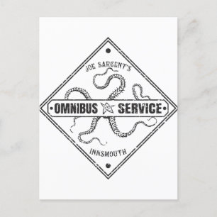 Innsmouth Bus Service Joe Sargent Postkarte