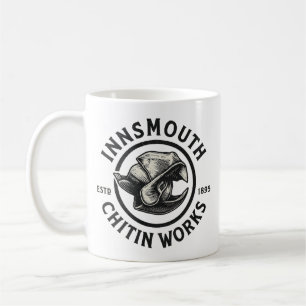 Innsmouth Chitin Works - Vintages Monochrome-Logo Kaffeetasse