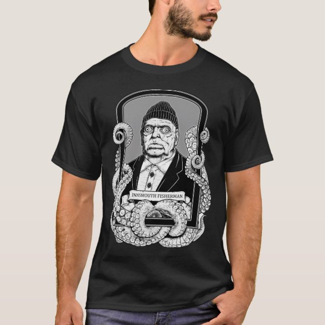 Innsmouth-Fischer-Abzeichen T-Shirt (Vorderseite)