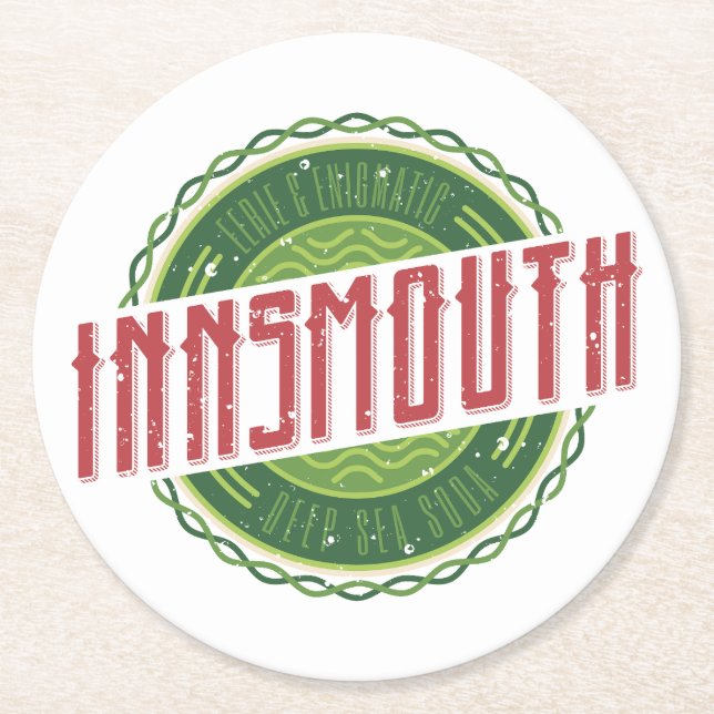Innsmouth Lovecraft Soda Soft Drink Runder Pappuntersetzer (Vorderseite)