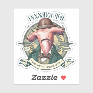 Innsmouth Nautical Parlor Hammerhead Gentleman Aufkleber
