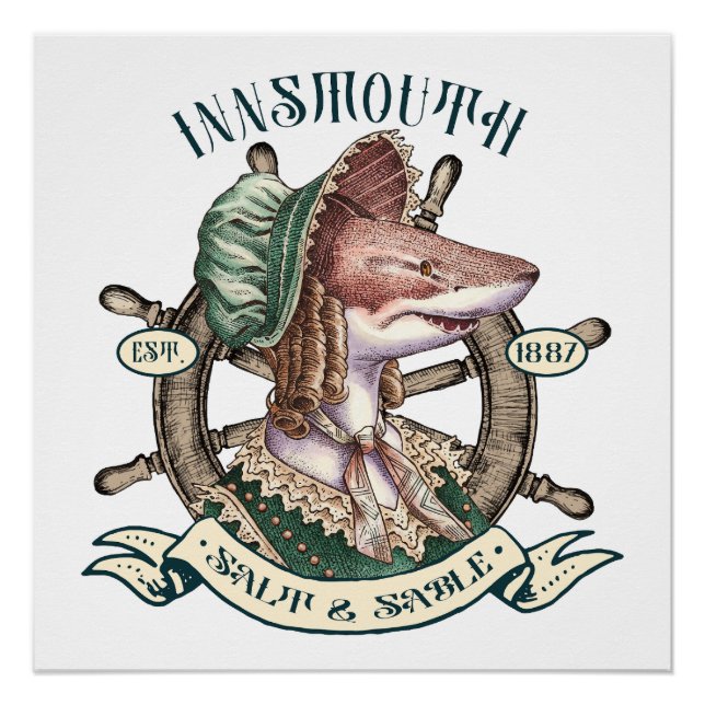 Innsmouth Salt & Sable - Shark Lady Poster (Vorderseite)
