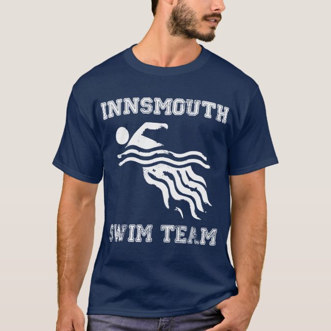 Innsmouth Schwimmteamt-stück - Dunkelheit T-Shirt (Vorderseite)