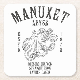 Innsmouth Seafood Tiefsee Tintenfisch Octopus Rechteckiger Pappuntersetzer