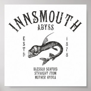 Innsmouth Seafood Tiefseefische Viperfisch Poster