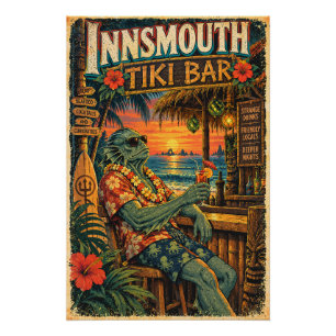 Innsmouth Tiki Bar – Seltsame Getränke Poster