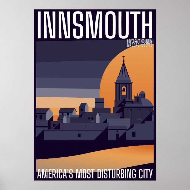 Innsmouth Vintage Travel Poster Lovecraft (Vorne)