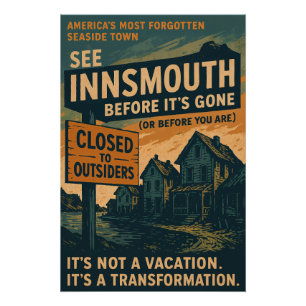 Innsmouth vor der Fahrt - eine Stadt am Meer Poster