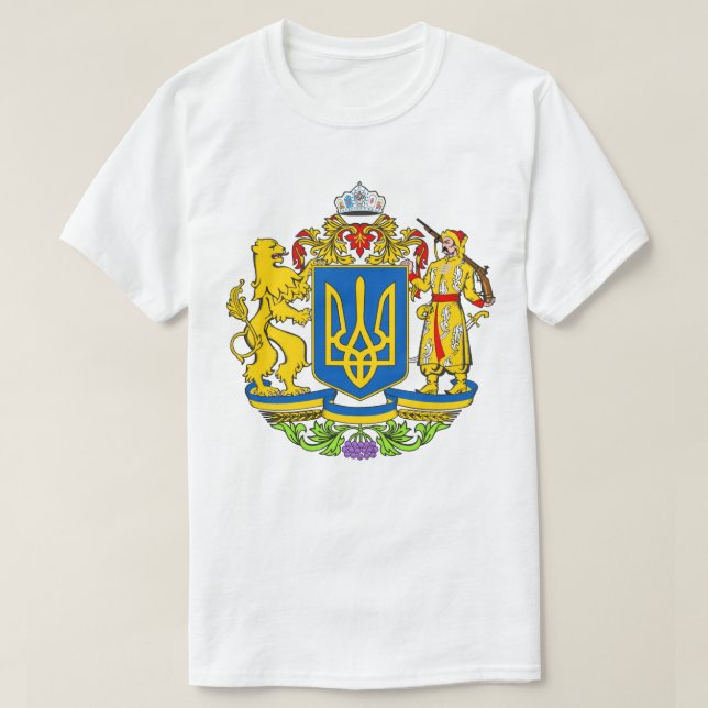 Inoffizielle ukrainische Wappen T-Shirt (Design vorne)