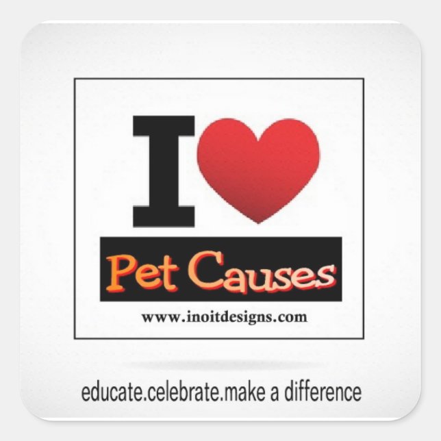 Inoit Designs Quadratischer Aufkleber (Vorderseite)