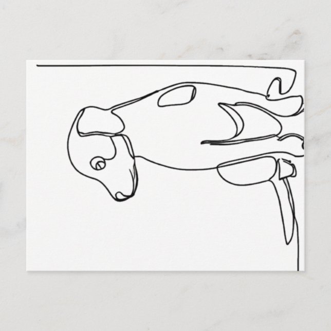 Inquisitive Dog Postkarte (Vorderseite)