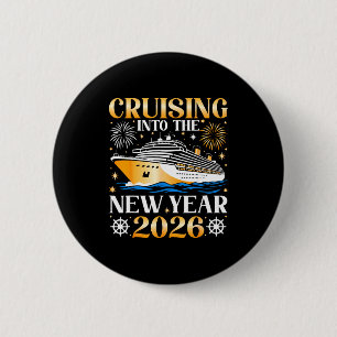 Ins neue Jahr 2026 cruisen Frohes neues Jahr Fam Button