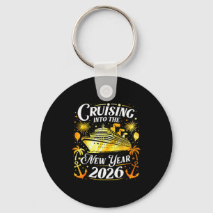 Ins neue Jahr 2026 cruisen Frohes Neues Jahr Fam Schlüsselanhänger