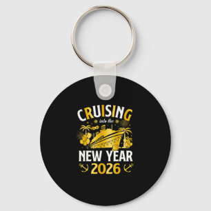 Ins neue Jahr 2026 cruisen Frohes neues Jahr Fam Schlüsselanhänger