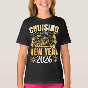 Ins neue Jahr 2026 cruisen Mädchen T-Shirt