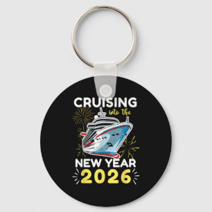 Ins neue Jahr 2026 cruisen Schlüsselanhänger